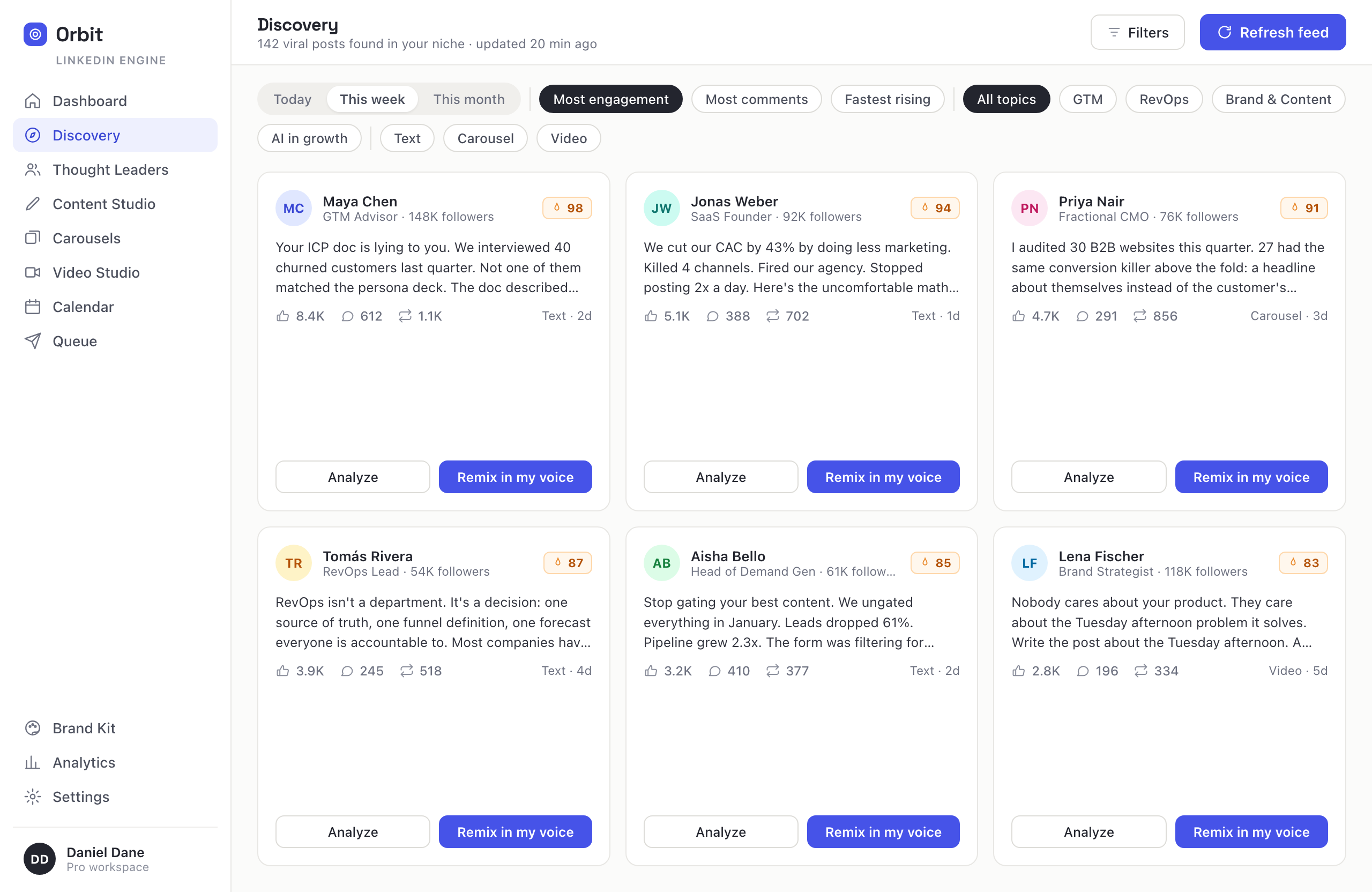 Research module preview